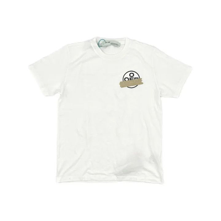 Off-White Off-White Gold Arrow Tape Short Sleeve T-Shirt 0079 Size US XL / EU 56 / 4 - 2 Thumbnail