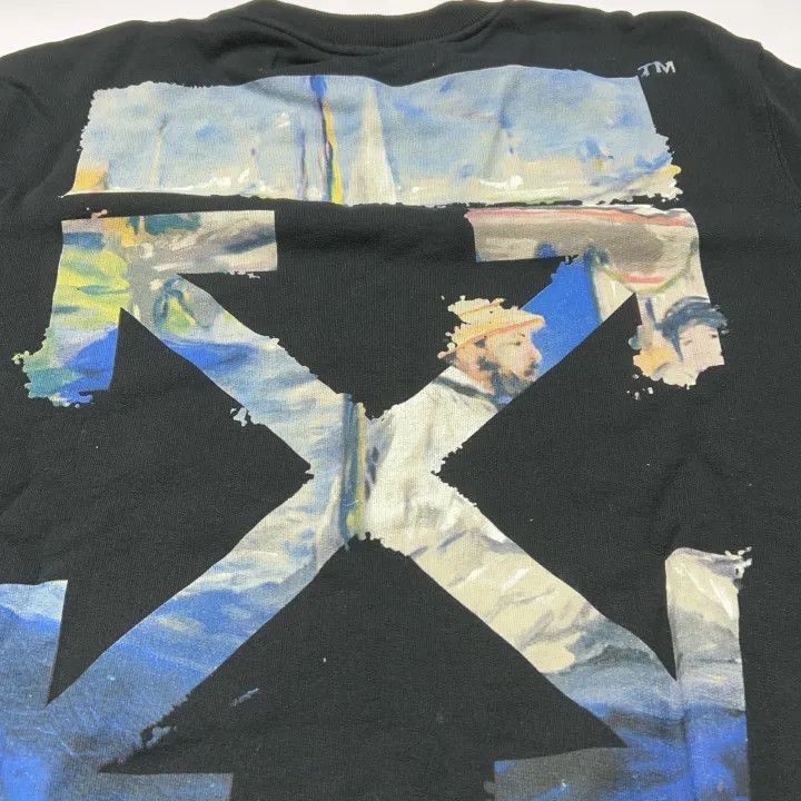 Off-White Off-White SS19 Black Crewneck Sweatshirt for Men 0079 Size US L / EU 52-54 / 3 - 6 Thumbnail