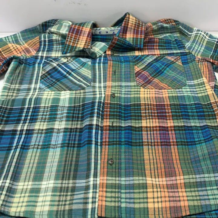 Off-White OFF-WHITE Green Plaid Long Sleeve Shirt 0079 Size US M / EU 48-50 / 2 - 7 Thumbnail