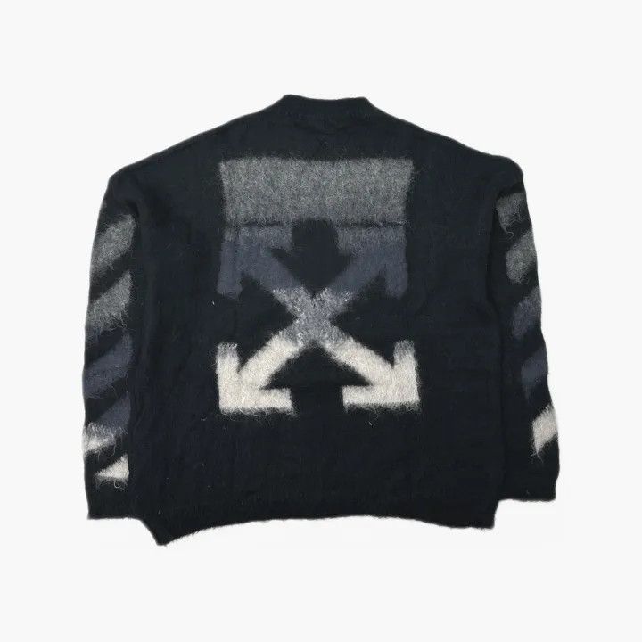 Off-White Off-White SS20 Black Mohair Sweater for Men 0079 Size US L / EU 52-54 / 3 - 3 Thumbnail