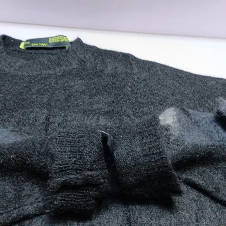 Off-White Off-White SS20 Black Mohair Sweater for Men 0079 Size US L / EU 52-54 / 3 - 8 Thumbnail