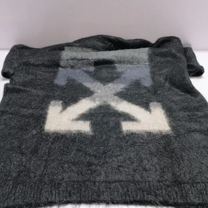 Off-White Off-White SS20 Black Mohair Sweater for Men 0079 Size US L / EU 52-54 / 3 - 9 Thumbnail