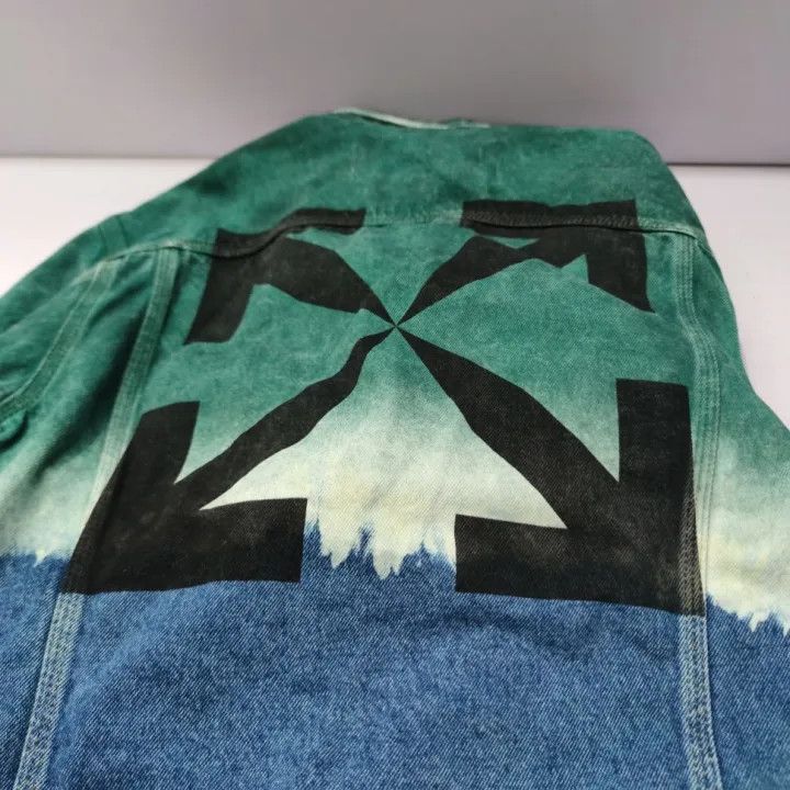 Off-White OFF-WHITE Gradient Tie-Dye Denim Jacket for Men 0079 Size US M / EU 48-50 / 2 - 5 Thumbnail