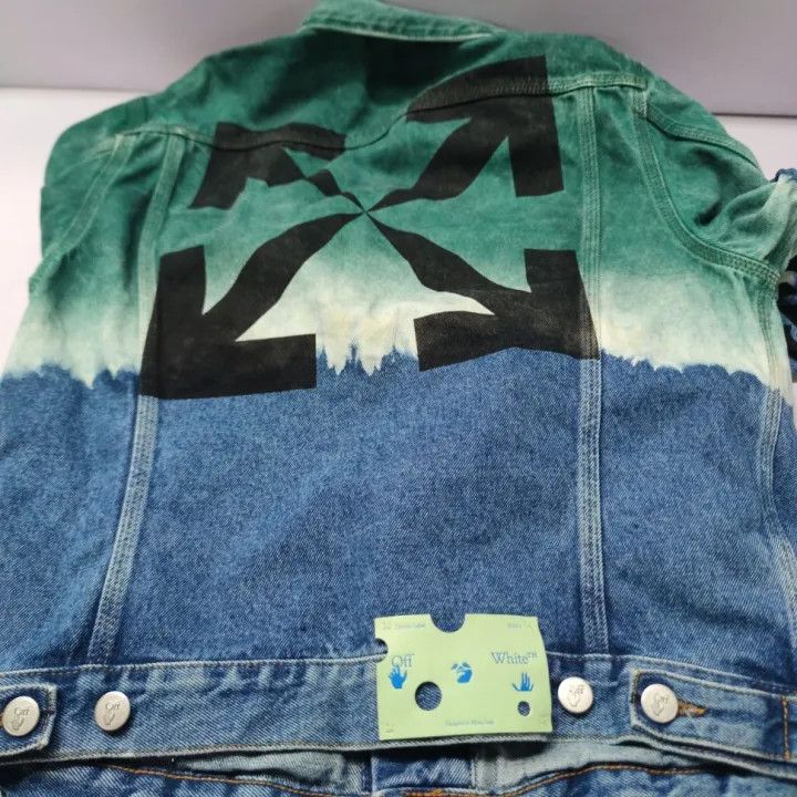 Off-White OFF-WHITE Gradient Tie-Dye Denim Jacket for Men 0079 Size US M / EU 48-50 / 2 - 8 Thumbnail