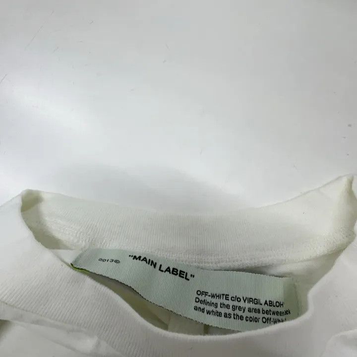 Off-White Off-White Men's Short-Sleeve T-Shirt with Tape Print 0079 Size US L / EU 52-54 / 3 - 6 Thumbnail