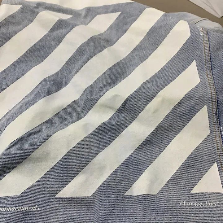 Off-White Off-White Printed Denim Jacket for Men 0079 Size US XL / EU 56 / 4 - 5 Thumbnail