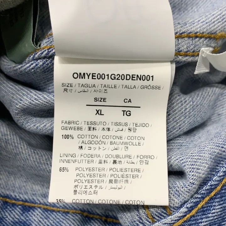 Off-White Off-White Printed Denim Jacket for Men 0079 Size US XL / EU 56 / 4 - 4 Thumbnail