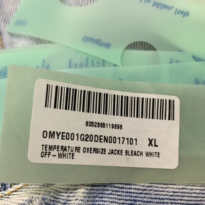 Off-White Off-White Printed Denim Jacket for Men 0079 Size US XL / EU 56 / 4 - 3 Thumbnail