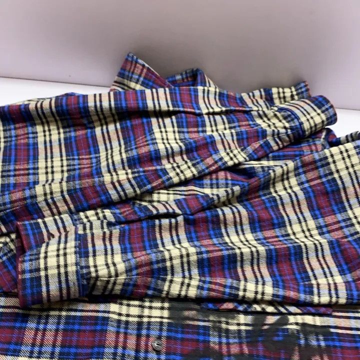 Off-White Off-White Blue Plaid Button-Up Shirt for Men 0079 Size US M / EU 48-50 / 2 - 9 Thumbnail