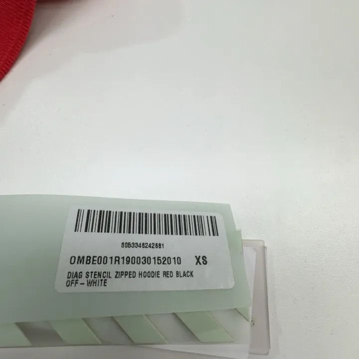 Off-White OFF-WHITE Red Logo Hooded Sweatshirt 0079 Size US XS / EU 42 / 0 - 5 Thumbnail