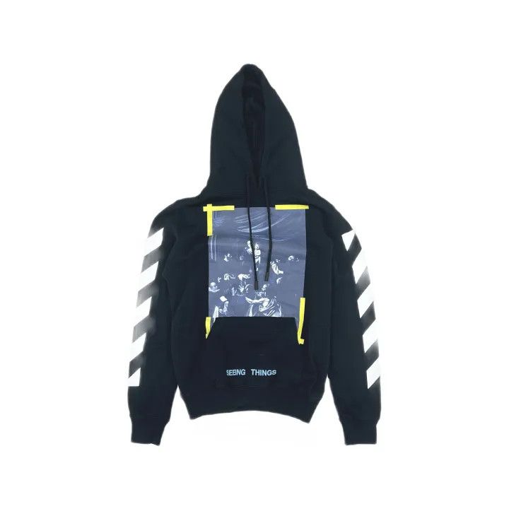 Off-White Off-White Religious Painting Graphic Hoodie 0079 Size US XXS / EU 40 - 2 Thumbnail