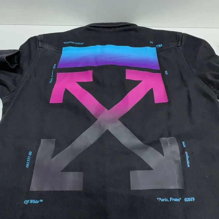 Off-White Off-White Black Denim Multi-Pocket Jacket 0079 Size US XS / EU 42 / 0 - 5 Thumbnail