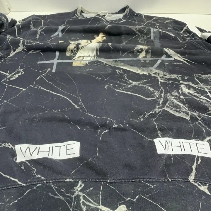 Off-White Off-White Black Marble Pattern Sweatshirt 0079 Size US M / EU 48-50 / 2 - 9 Thumbnail