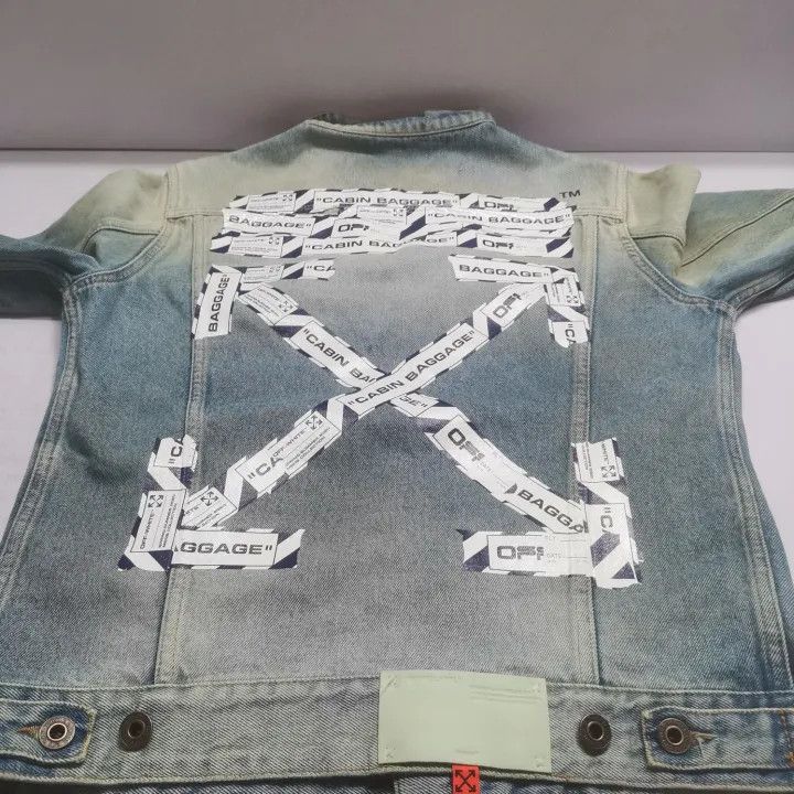 Off-White Off-White Arrow Denim Jacket for Men 0079 Size US M / EU 48-50 / 2 - 15 Thumbnail