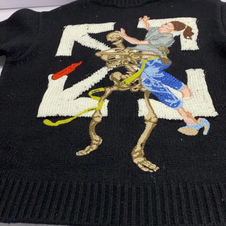 Off-White OFF-WHITE Black and Yellow Sweater for Men 0079 Size US L / EU 52-54 / 3 - 12 Thumbnail