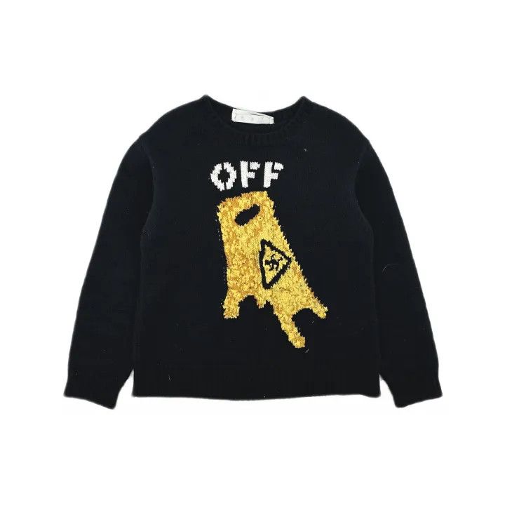 Off-White OFF-WHITE Black and Yellow Sweater for Men 0079 Size US L / EU 52-54 / 3 - 2 Thumbnail