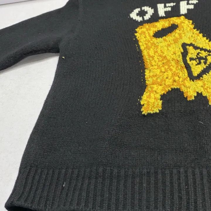 Off-White OFF-WHITE Black and Yellow Sweater for Men 0079 Size US L / EU 52-54 / 3 - 10 Thumbnail