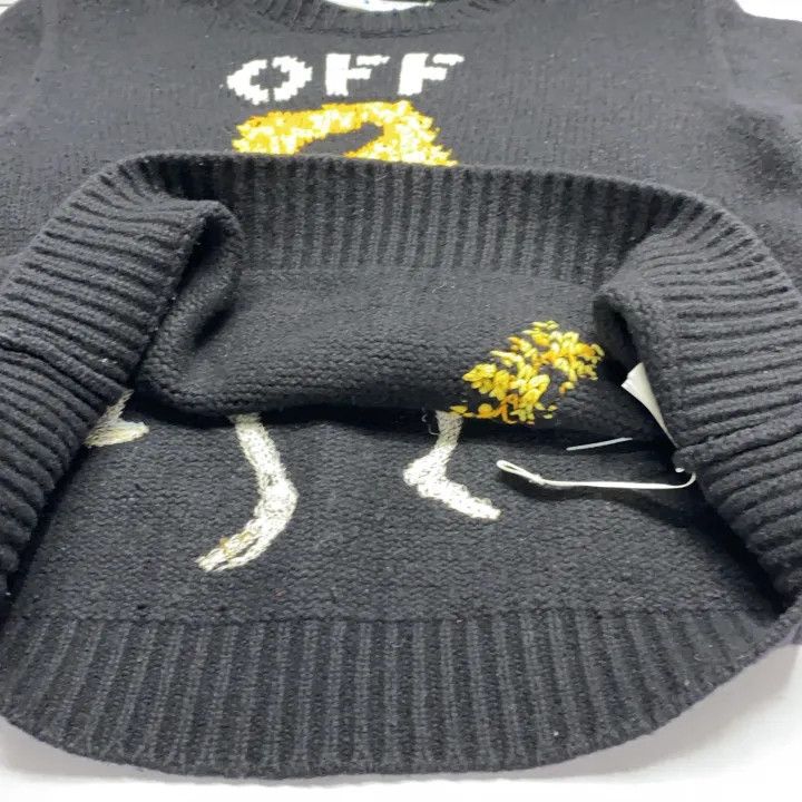 Off-White OFF-WHITE Black and Yellow Sweater for Men 0079 Size US L / EU 52-54 / 3 - 11 Thumbnail