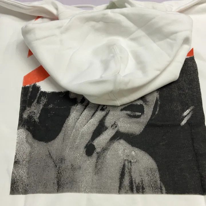 Off-White OFF-WHITE Marilyn Monroe Hoodie - White 0079 Size US XXS / EU 40 - 5 Thumbnail