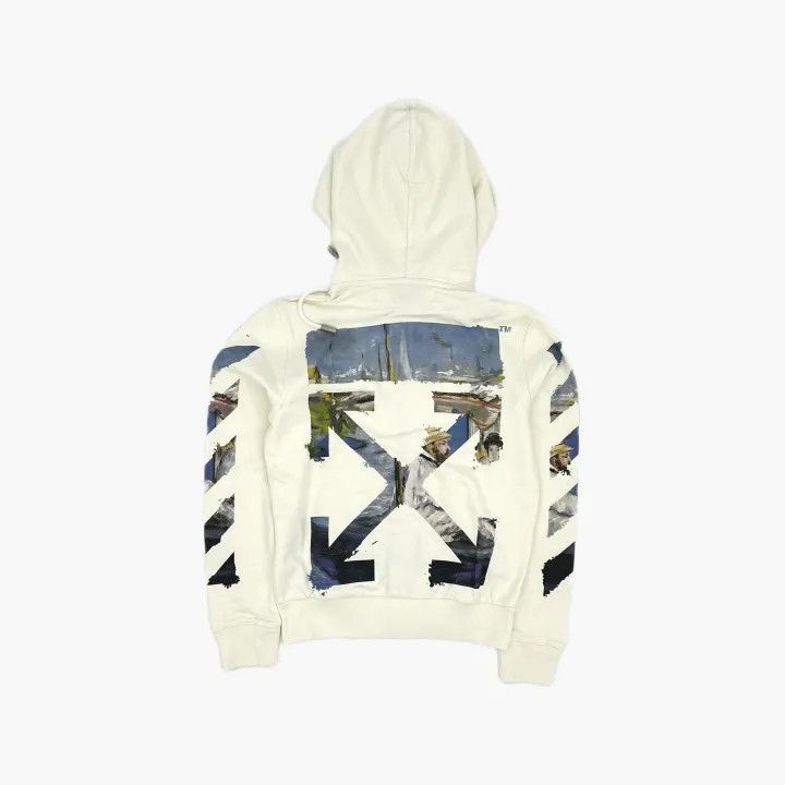 Off-White OFF-WHITE Zipped Up Hoodie White for Men 0079 Size US XXS / EU 40 - 3 Thumbnail