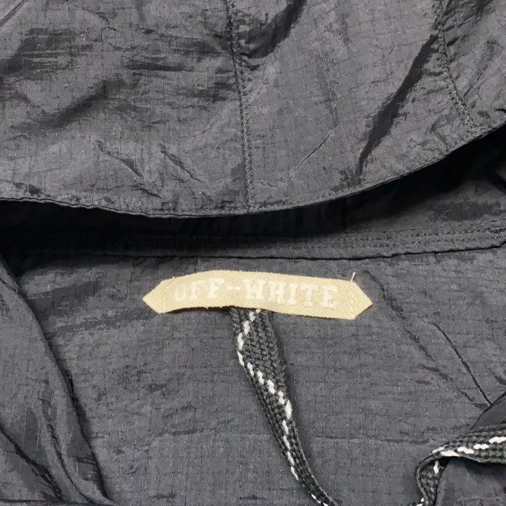 Off-White Off-White Black Hooded Pullover Jacket 0079 Size US XXS / EU 40 - 4 Thumbnail