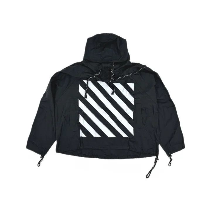 Off-White Off-White Black Hooded Pullover Jacket 0079 Size US XXS / EU 40 - 2 Thumbnail