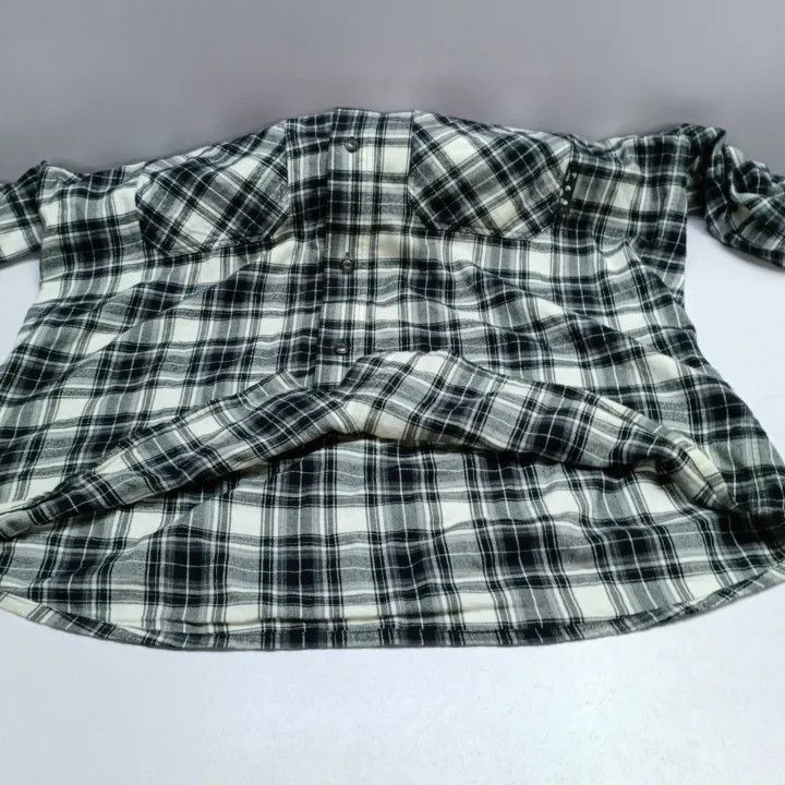 Off-White OFF-WHITE Black Plaid Long Sleeve Shirt 0079 Size US XL / EU 56 / 4 - 12 Thumbnail