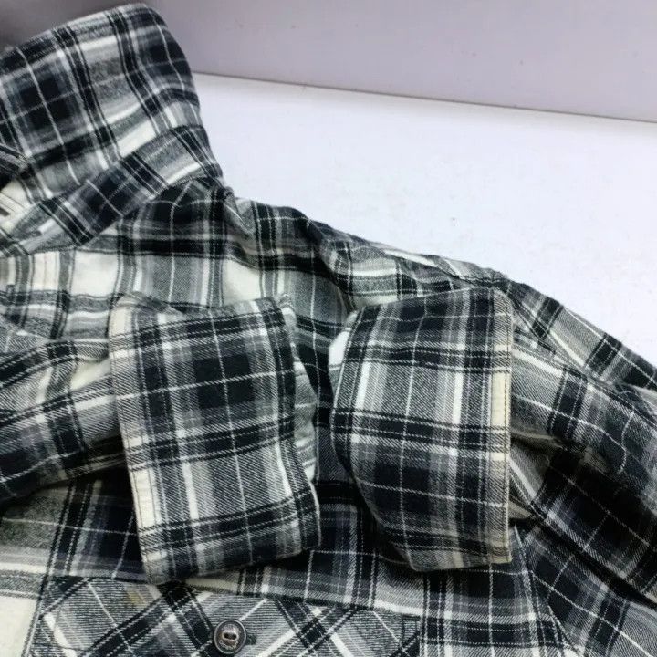 Off-White OFF-WHITE Black Plaid Long Sleeve Shirt 0079 Size US XL / EU 56 / 4 - 8 Thumbnail