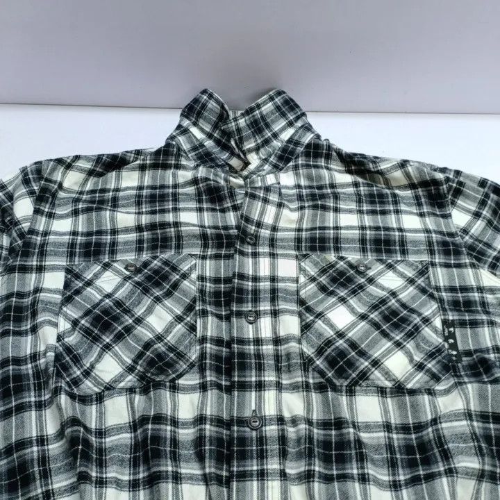 Off-White OFF-WHITE Black Plaid Long Sleeve Shirt 0079 Size US XL / EU 56 / 4 - 9 Thumbnail