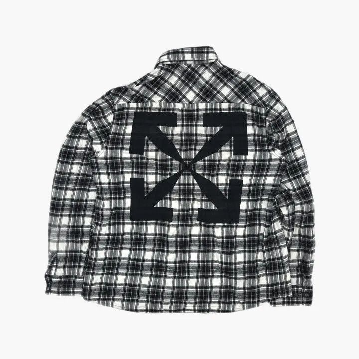 Off-White OFF-WHITE Black Plaid Long Sleeve Shirt 0079 Size US XL / EU 56 / 4 - 3 Thumbnail