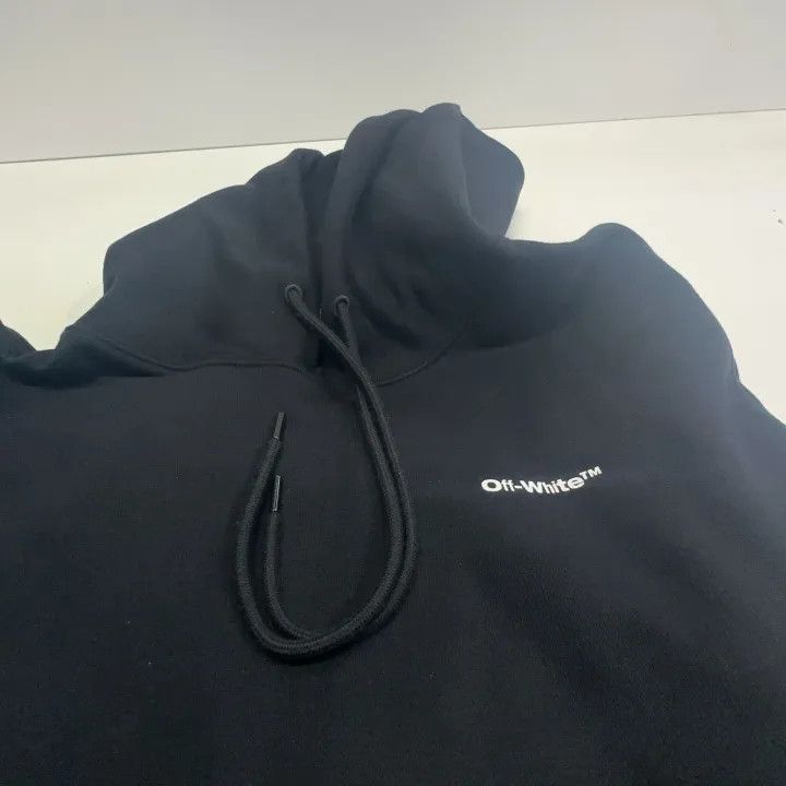 Off-White Off-White Black Long Sleeve Hooded Sweatshirt 0079 Size US XL / EU 56 / 4 - 13 Thumbnail