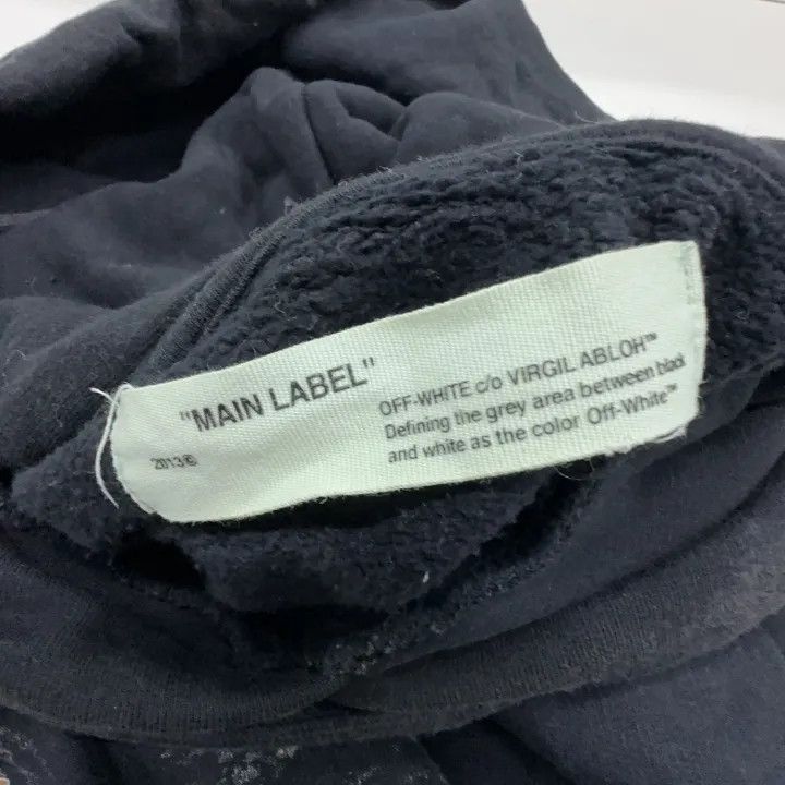 Off-White Off-White Black Graphic Hooded Sweatshirt 0079 Size US XL / EU 56 / 4 - 3 Thumbnail