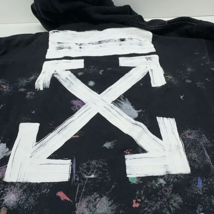 Off-White Off-White Black Graphic Hooded Sweatshirt 0079 Size US XL / EU 56 / 4 - 5 Thumbnail