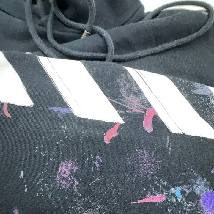 Off-White Off-White Black Graphic Hooded Sweatshirt 0079 Size US XL / EU 56 / 4 - 10 Thumbnail
