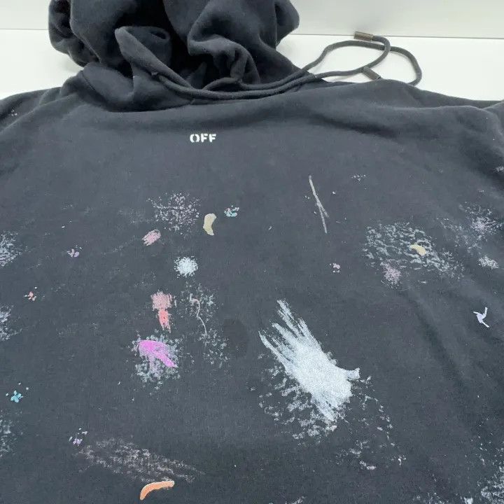 Off-White Off-White Black Graphic Hooded Sweatshirt 0079 Size US XL / EU 56 / 4 - 16 Thumbnail