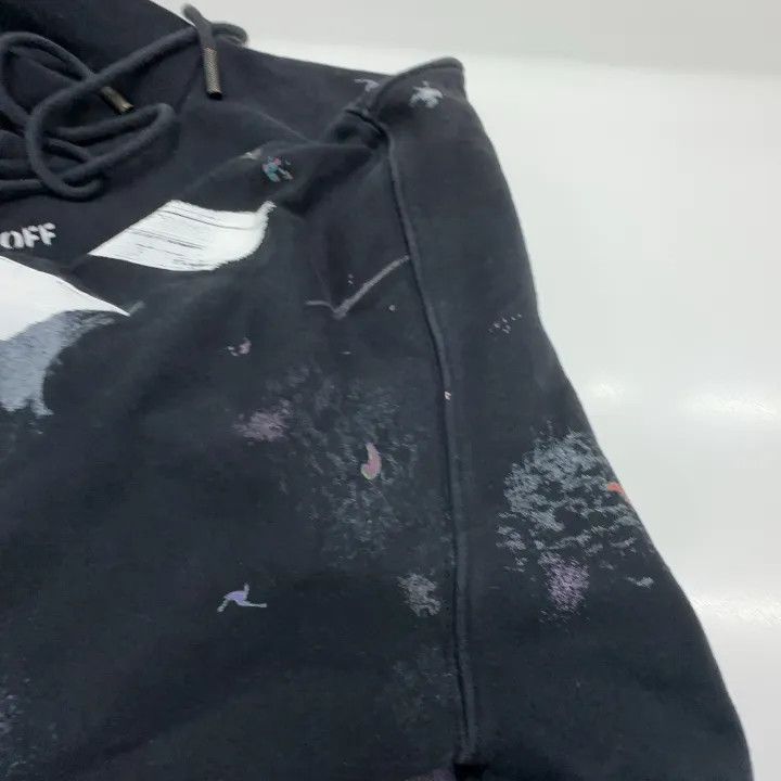 Off-White Off-White Black Graphic Hooded Sweatshirt 0079 Size US XL / EU 56 / 4 - 11 Thumbnail