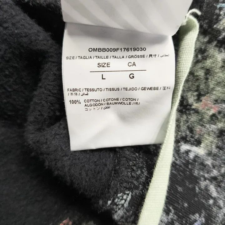 Off-White Off-White Black Graphic Print Cotton Hoodie 0079 Size US L / EU 52-54 / 3 - 5 Thumbnail