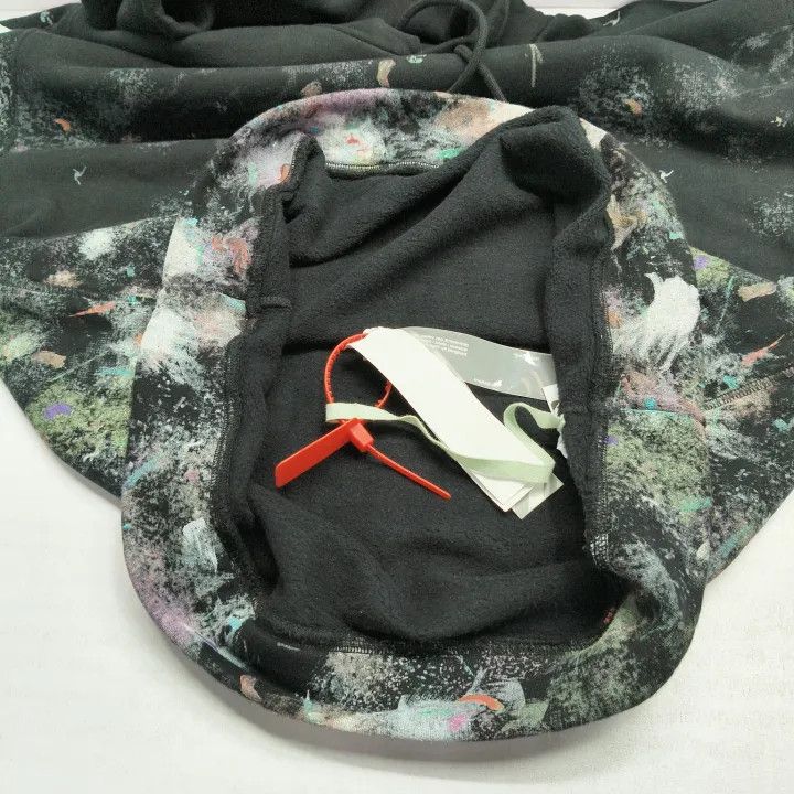 Off-White Off-White Black Graphic Print Cotton Hoodie 0079 Size US L / EU 52-54 / 3 - 10 Thumbnail