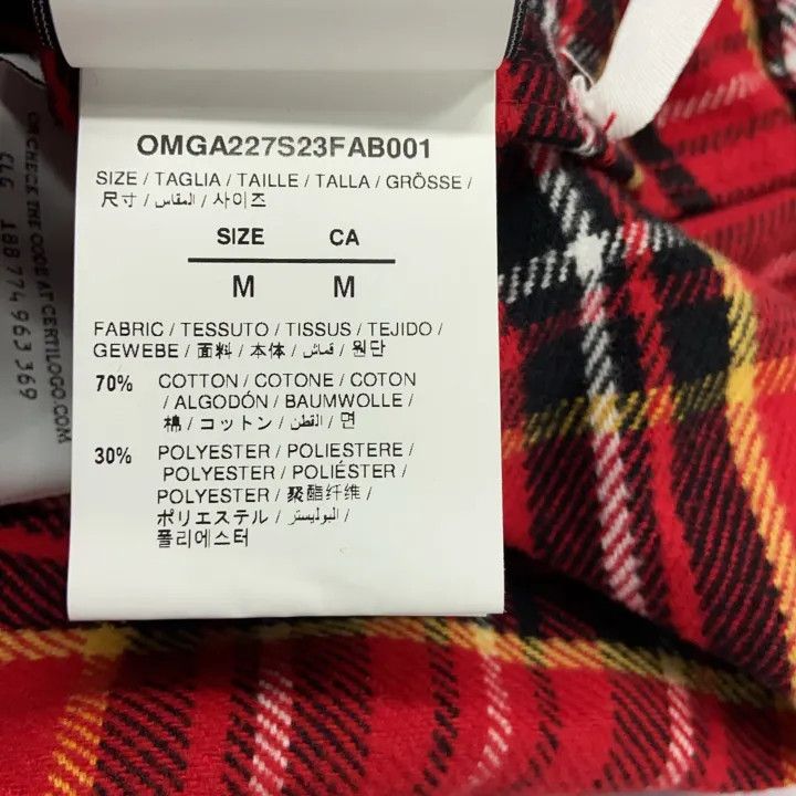 Off-White Off-White Red Plaid Long Sleeve Button-Up Shirt 0079 Size US M / EU 48-50 / 2 - 3 Thumbnail