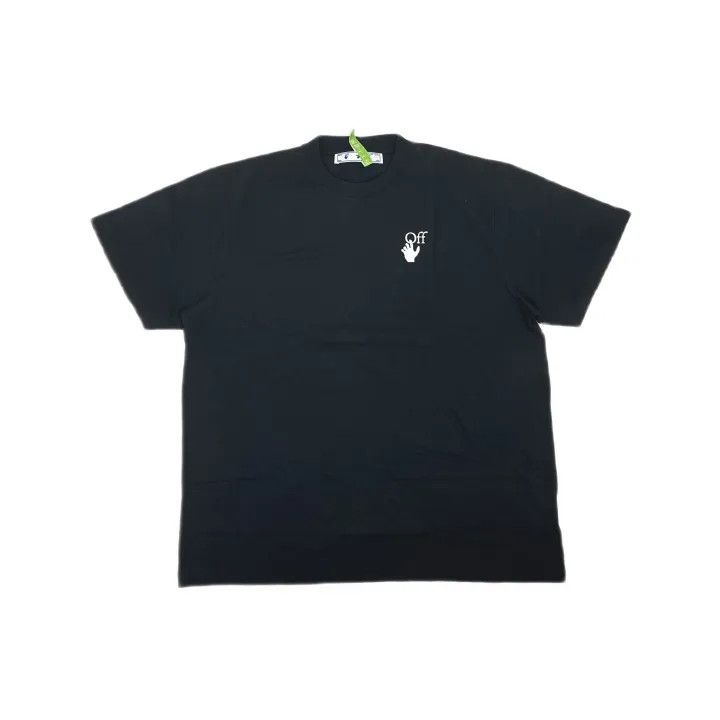Off-White Off-White Black Cotton Short Sleeve T-Shirt 0079 Size US M / EU 48-50 / 2 - 2 Thumbnail