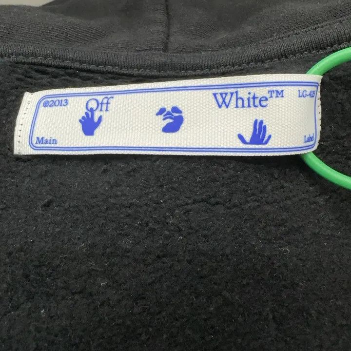 Off-White Off-White Black Hooded Sweatshirt with Patches 0079 Size US L / EU 52-54 / 3 - 2 Thumbnail