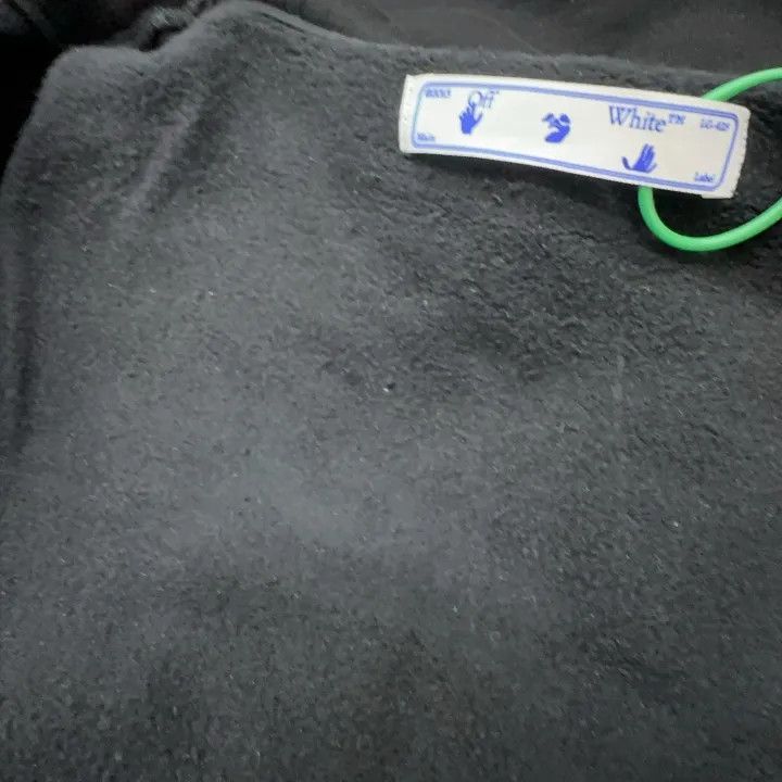 Off-White Off-White Black Hooded Sweatshirt with Patches 0079 Size US L / EU 52-54 / 3 - 6 Thumbnail
