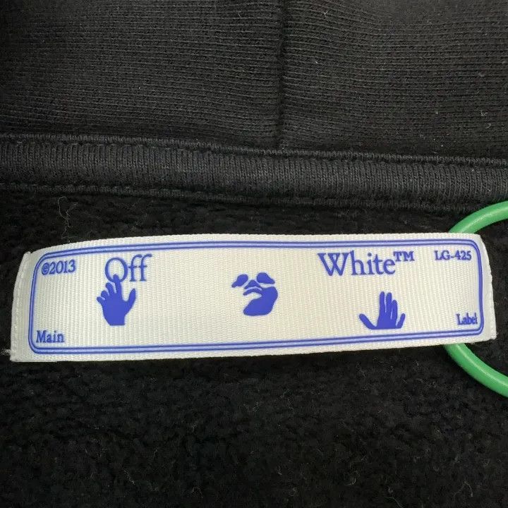 Off-White Off-White Black Hooded Sweatshirt with Details 0079 Size US S / EU 44-46 / 1 - 2 Thumbnail