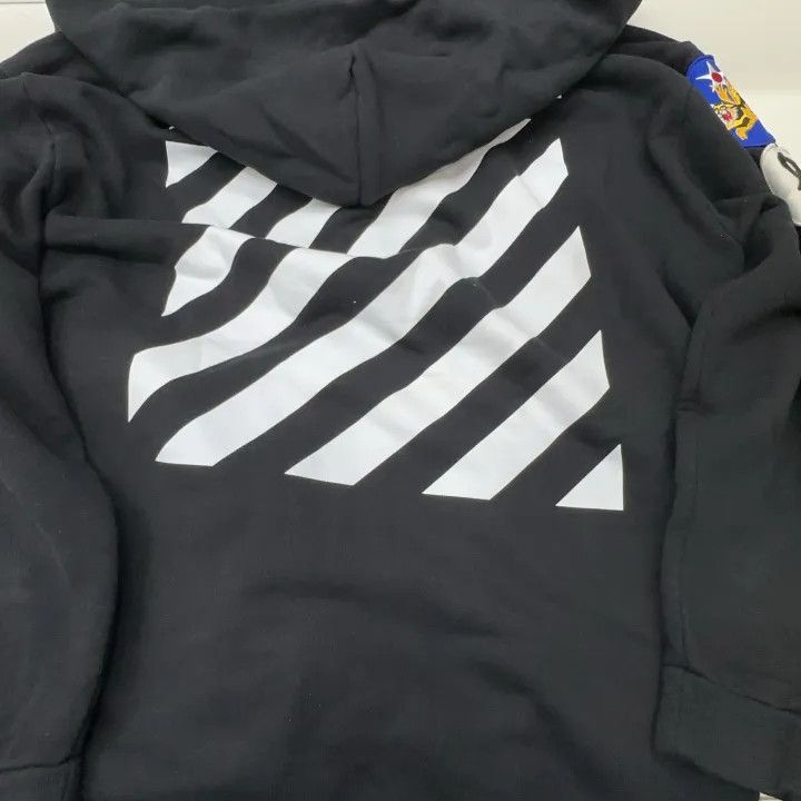 Off-White Off-White Black Hooded Sweatshirt with Details 0079 Size US S / EU 44-46 / 1 - 4 Thumbnail