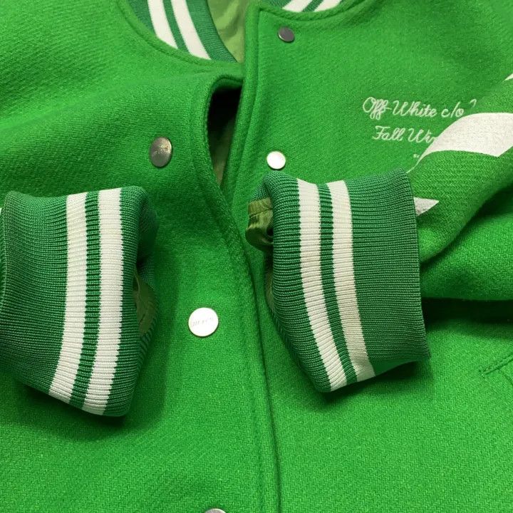 Off-White Off-White Green Long Sleeve Casual Jacket 0079 Size US S / EU 44-46 / 1 - 9 Thumbnail