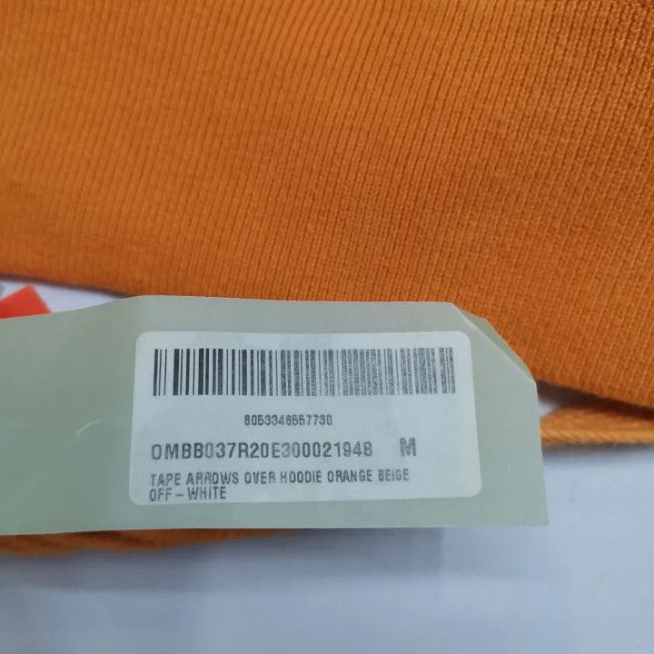 Off-White OFF-WHITE Arrow Hoodie in Bright Orange 0079 Size US M / EU 48-50 / 2 - 7 Thumbnail