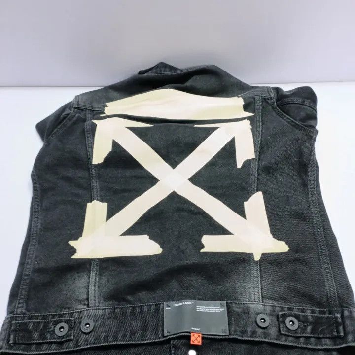 Off-White Off-White Classic Logo Denim Jacket for Men 0079 Size US M / EU 48-50 / 2 - 11 Thumbnail