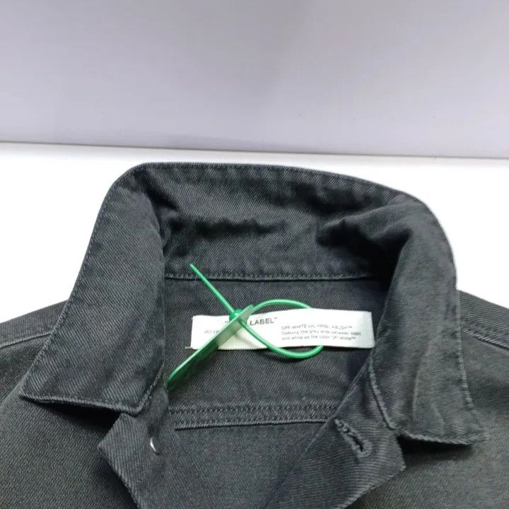 Off-White Off-White Classic Logo Denim Jacket for Men 0079 Size US M / EU 48-50 / 2 - 7 Thumbnail