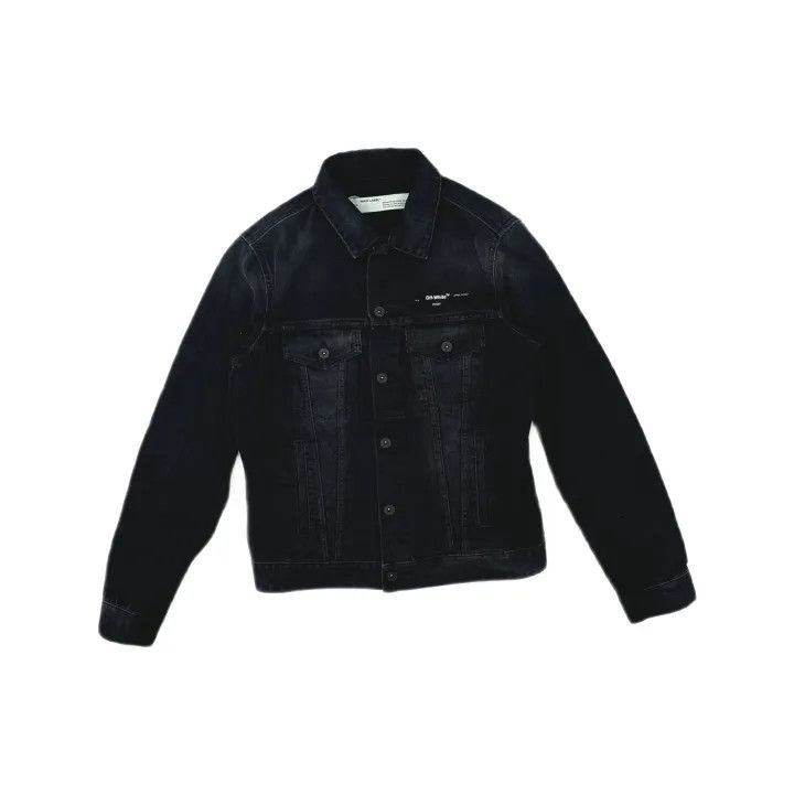 Off-White Off-White Classic Logo Denim Jacket for Men 0079 Size US M / EU 48-50 / 2 - 2 Thumbnail