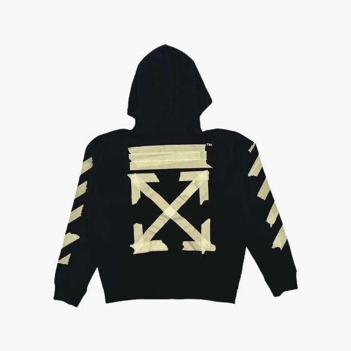 Off-White OFF-WHITE Black Hoodie with Gold Arrows 0079 Size US XXL / EU 58 / 5 - 3 Thumbnail
